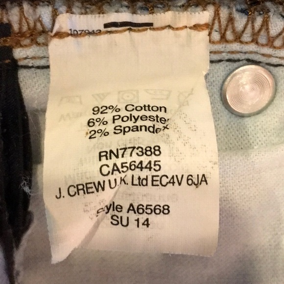 J Crew Point Sur Skinny Jeans w/ Whiskering, sz 31 - Picture 9 of 9